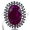 Image 1 : Ruby  5.09 ctw Diamond Ring 14KW