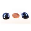 Image 1 : 49 ct & up Natural Blue Sapphire Slice ctw 49.25 2Pcs