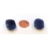 Image 2 : 49 ct & up Natural Blue Sapphire Slice ctw 49.25 2Pcs