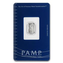 1 gram Platinum Bar - Pamp Suisse (In Assay)