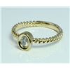Image 1 : Diamond 0.13 ct Ring 14Kt Yellow Gold 1.79 gr
