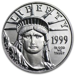 1999 1/4 oz Platinum American Eagle BU