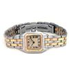 Image 3 : Lady's Cartier 18k Gold & Stainless Steel Panthere Watch. Silver Roman Numeral Dial. 18k Yellow Gold