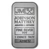 Image 1 : 1 oz Johnson Matthey Silver Bar (New-JM Logo Reverse) .999 Fine
