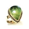 Image 3 : Sterling Silver .925 Lime Green Gem Stone Ring