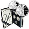 Image 2 : 2004-W 4-Coin Proof Platinum American Eagle Set (w/Box & COA)