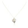 Image 1 : 10KT Yellow Gold 0.30 ctw Diamond Heart Pendant With Chain