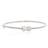 Image 1 : 14KT White Gold 0.33 ctw Diamond Bangle Bracelet