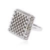 Image 2 : 14KT White Gold 0.49 ctw Diamond Ring