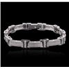 Image 1 : 14KT White Gold 0.49 ctw Diamond Bracelet