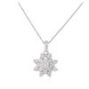 Image 1 : 14KT White Gold 1.41 ctw Diamond Pendant With Chain