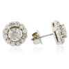 Image 2 : 14KT White Gold 1.40 ctw Diamond Earrings