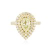 Image 1 : 14KT Yellow Gold 2.52 ctw Diamond Engagement Ring