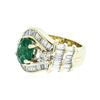 Image 2 : 14KT Yellow Gold 1.96 ctw Emerald and Diamond Ring