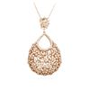 Image 2 : 14KT Rose Gold 2.36 ctw Diamond Pendant With Chain