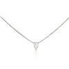 Image 2 : 14KT White Gold 0.38 ctw Diamond Solitaire Necklace
