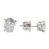 Image 2 : 14KT White Gold 1.31 ctw Diamond Stud Earrings