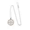Image 1 : 14KT White Gold 0.54 ctw Diamond Pendant With Chain