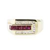 Image 1 : 14KT Yellow Gold 0.90 ctw Ruby and Diamond Ring