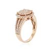 Image 4 : 14KT Rose Gold 0.72 ctw Diamond Ring