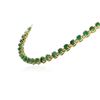 Image 3 : 14KT Yellow Gold 37.26 ctw Emerald and Diamond Necklace
