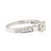 Image 2 : 18KT White Gold 1.65 ctw Diamond Ring