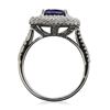 Image 3 : 14KT White Gold 2.90 ctw Sapphire and Diamond Ring