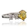 Image 2 : 18KT White Gold 3.59 ctw Sapphire and Diamond Ring