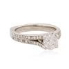 Image 2 : Platinum 1.20 ctw Diamond Ring