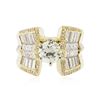 Image 1 : 18KT Yellow Gold 3.51 ctw Diamond Ring