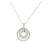 Image 1 : 14KT White Gold 1.35 ctw Diamond Pendant With Chain