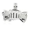 Image 2 : 14KT White Gold 3.16 ctw Diamond Pendant