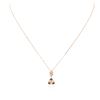 Image 2 : 14KT Rose Gold 2.68 ctw Morganite and Diamond Pendant With Chain