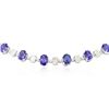 Image 2 : 14KT White Gold 51.10 ctw Tanzanite and Diamond Necklace