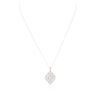Image 1 : 14KT White Gold 0.25 ctw Diamond Pendant With Chain