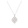 Image 2 : 14KT White Gold 0.25 ctw Diamond Pendant With Chain