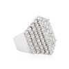 Image 2 : 14KT White Gold 3.12 ctw Diamond Ring