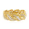 Image 1 : 18KT Yellow and White Gold 8.91 ctw Diamond Bracelet