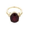 Image 2 : 14KT Yellow Gold 10.87 ctw Ruby and Diamond Ring