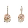 Image 1 : 14KT Two-Tone Gold 1.53 ctw Diamond Earrings
