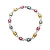 Image 1 : 14KT White Gold 80.22 ctw Multi Gemstone and Diamond Necklace