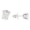 Image 2 : 14KT White Gold 1.34 ctw Diamond Stud Earrings
