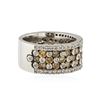 Image 2 : 14KT White Gold 0.91 ctw Diamond Ring