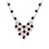 Image 2 : 18KT White Gold GIA Certified 31.20 ctw Ruby and Diamond Necklace
