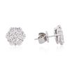 Image 2 : 14KT White Gold 1.68 ctw Diamond Earrings