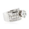 Image 2 : 18KT White Gold 5.12 ctw Diamond Ring