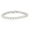 Image 1 : 14KT White Gold 6.43 ctw Diamond Tennis  Bracelet