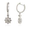 Image 2 : 14KT White Gold 1.36 ctw Diamond Earrings