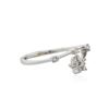 Image 2 : 10KT White Gold 0.10 ctw Diamond Ring