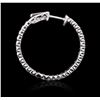 Image 2 : 14KT White Gold 0.92 ctw Diamond Earrings